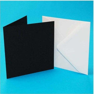 6x6 Black Cards & Envelopes x40