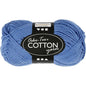 Oeko-Tex Cotton Yarn, no. 8/4, L: 170 m, blue, 50 g/ 1 ball