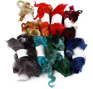 Needle Felting Wool Curly Locks 20g Assorted colours