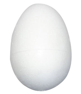 Polystyrene Egg W:8cm H:12cm White