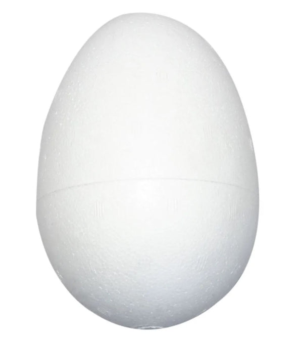 Polystyrene Egg W:8cm H:12cm White