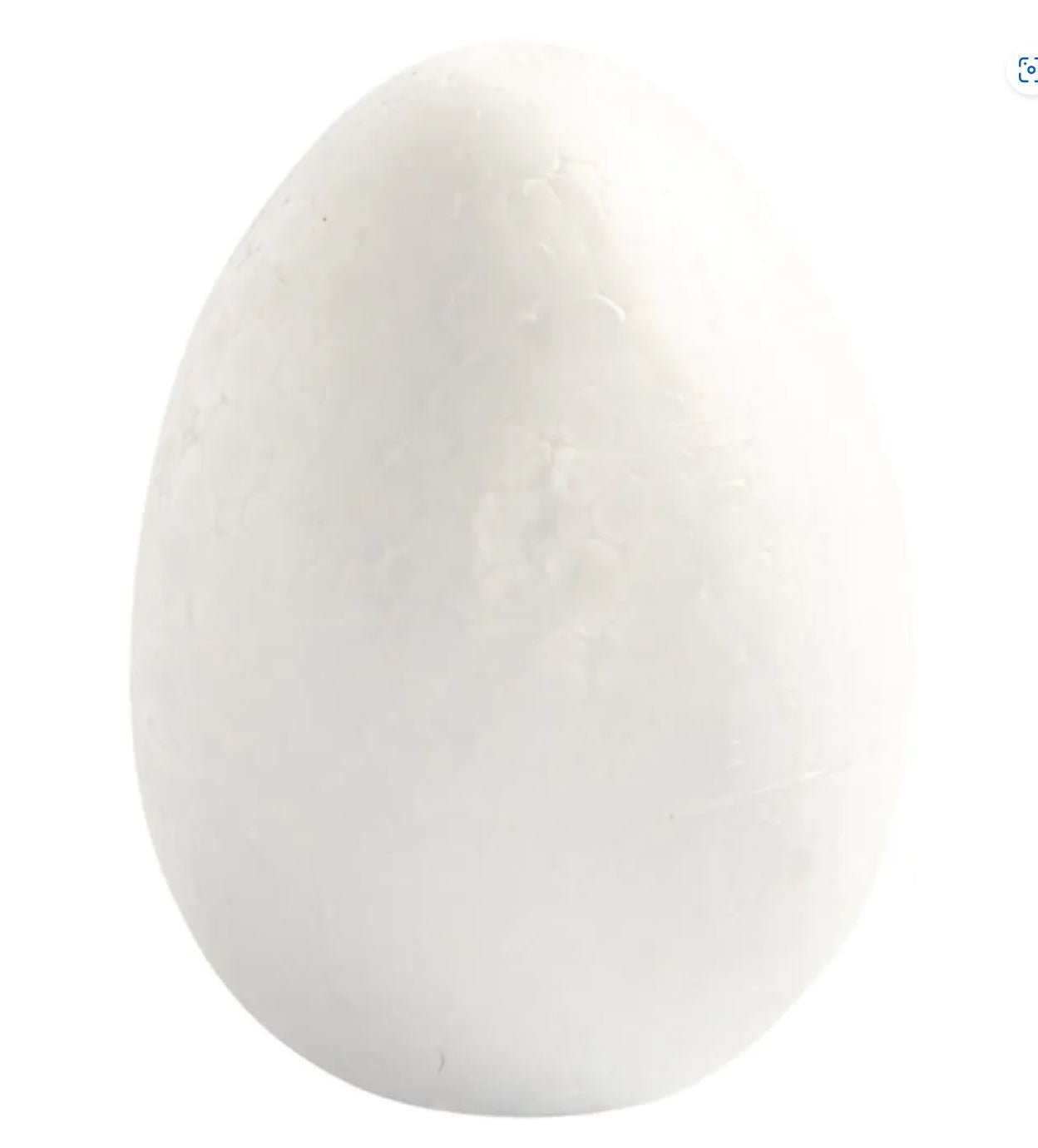 Polystyrene Egg W:5cm H:8cm White