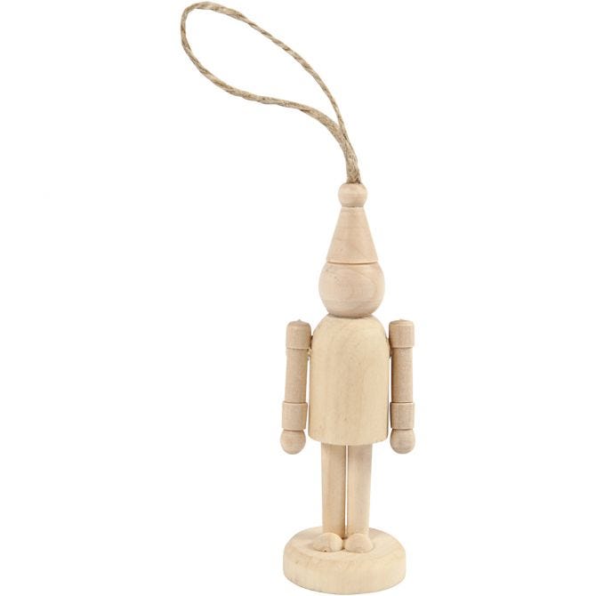 Wooden Figure Decoration with Hat