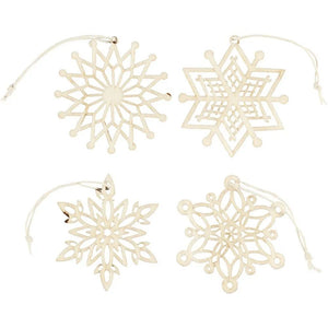 Wooden Snowflakes