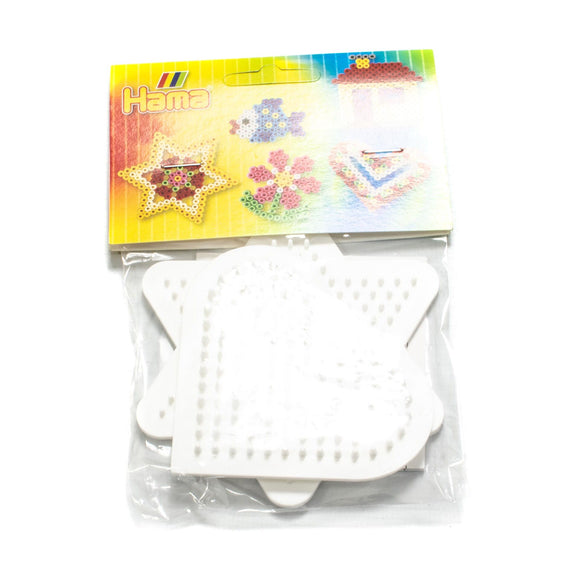 Hama Large Pegboard 2 Pack - Hexagon & Heart