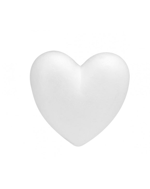 Polystyrene Hearts 50mm White