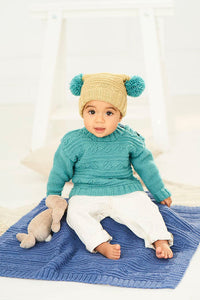 9761 Sweater, Hat & Blanket