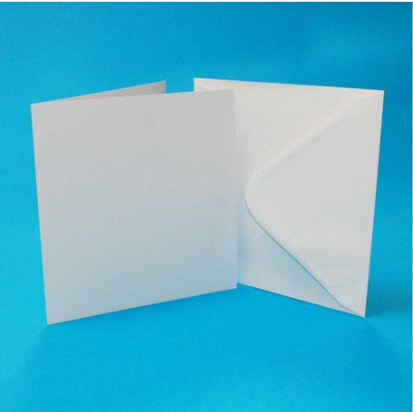 4x4 White Cards & Envelopes x 50