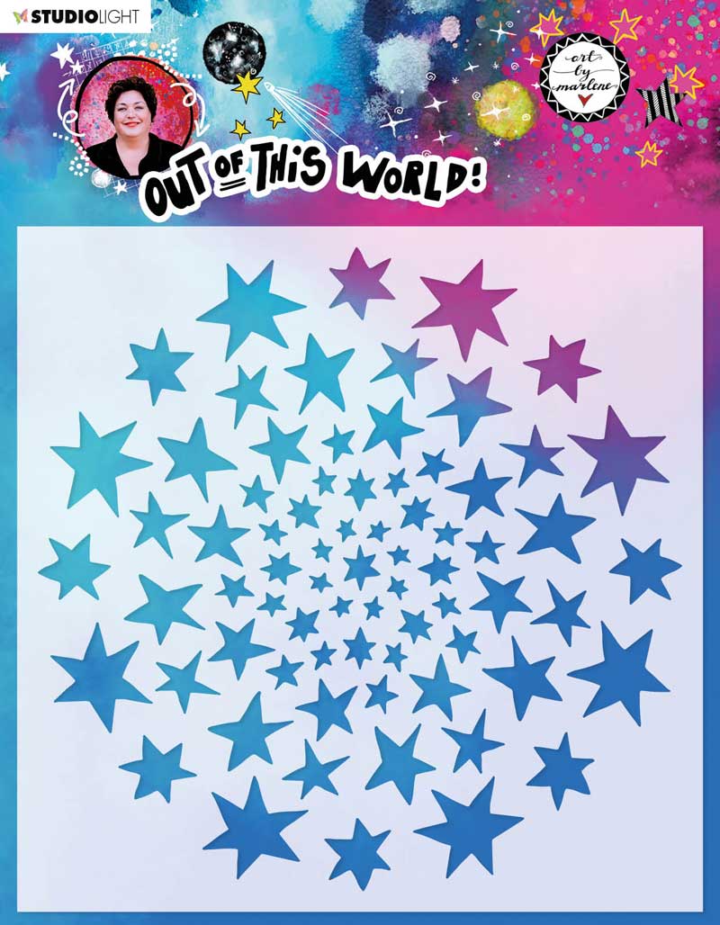 Studiolight Stencil Out of This World - Mask Star Circle Round