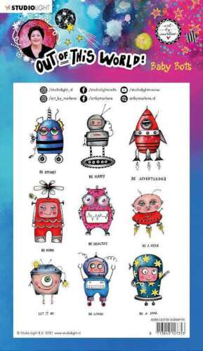 Studio Light Art By Marlene Out Of This World Clear Stamps-Baby Bots