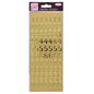 Anitas Outline Stickers Large Numbers Gold