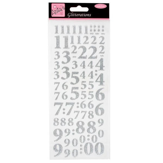 Glitterations Silver Numbers