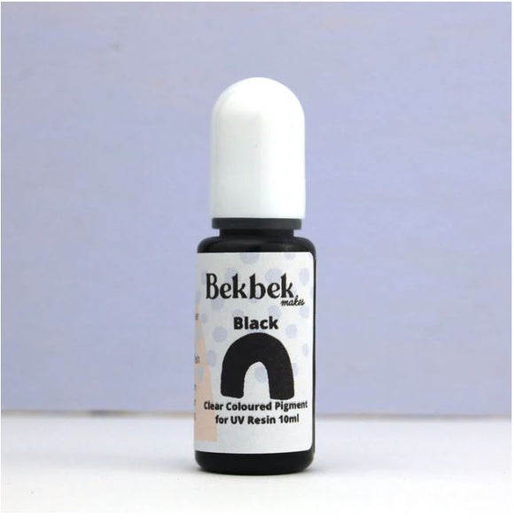 Bekbek Makes Clear Colour Pigments for UV Resin - Black