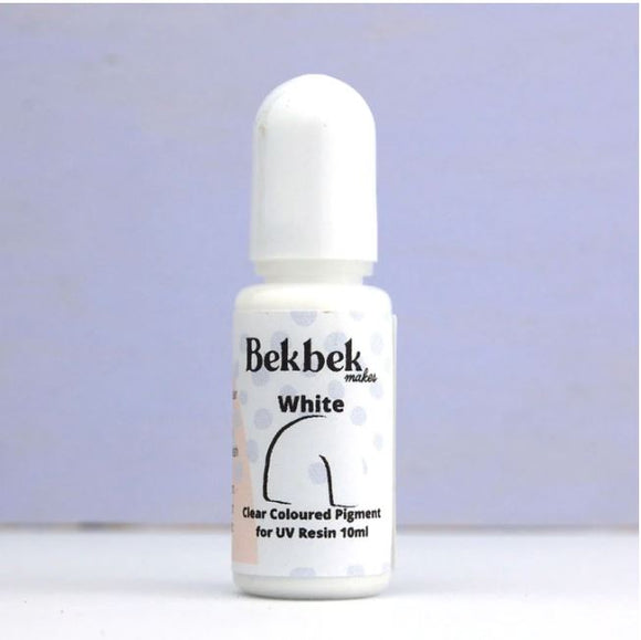 Bekbek Makes Clear Colour Pigments for UV Resin - White