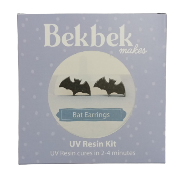 Bekbek Makes UV Resin Kit - Bat Earings Kit (Makes 2)