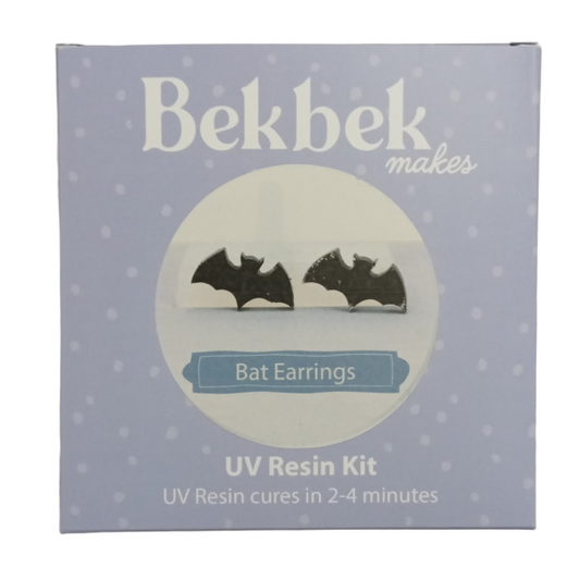 Bekbek Makes UV Resin Kit - Bat Earings Kit (Makes 2)