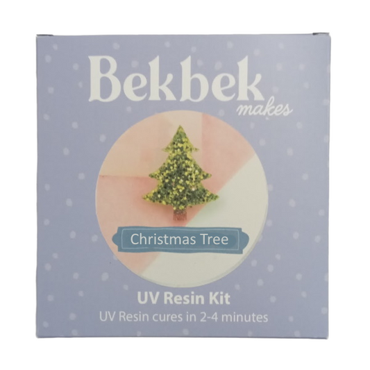 Bekbek Makes UV Resin Kit - Christmas Tree Pin Kit (Makes 2)