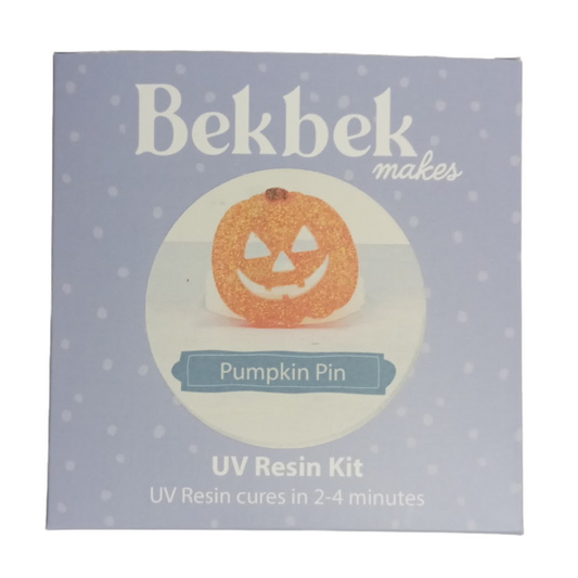 Bekbek Makes UV Resin Kit - Pumpkin Pin Kit (Makes 2)