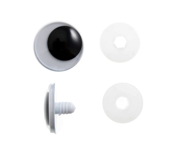 Safety Toy Googly 12mm Black