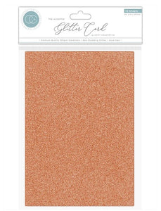 The Essential Glitter Card - Non Shedding A4 Glitter Card - Copper