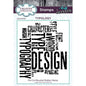 Andy Skinner Typology 3.5 in x 4.2 in Rubber Stamp