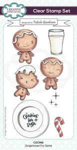 Fabiola Giardinaro Gingerbread For Santa DL Clear Stamp Set