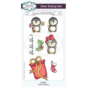 Fabiola Giardinaro Santa Penguins DL Clear Stamp Set