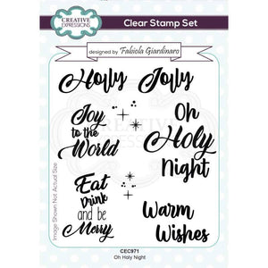 Fabiola Giardinaro Oh Holy Night 6 in x 4 in Clear Stamp Set