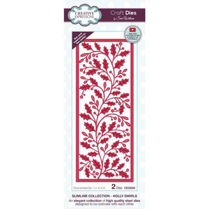 Sue Wilson Slimline Holly Swirls Craft Die