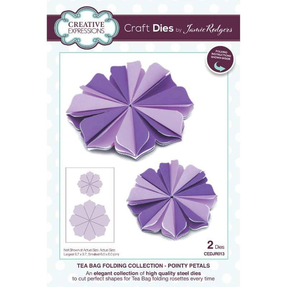 Jamie Rodgers Tea Bag Folding Pointy Petals Craft Die