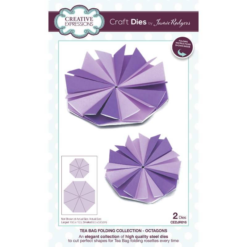 Jamie Rodgers Tea Bag Folding Octagons Craft Die