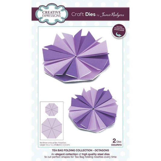 Jamie Rodgers Tea Bag Folding Octagons Craft Die