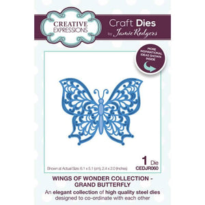 Creative Expressions Jamie Rogers Wings of Wonder Collection - Grand Butterfly Craft Die