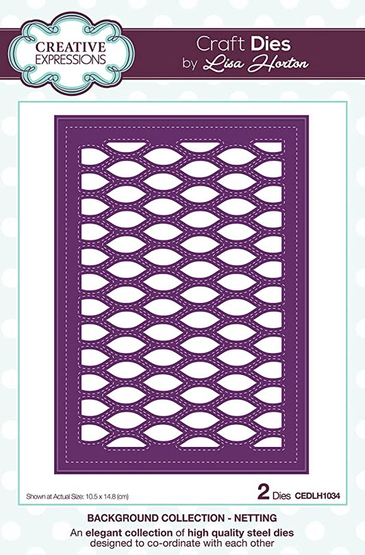 Creative Expressions Lisa Horton Background Collection Hexagon Craft Die