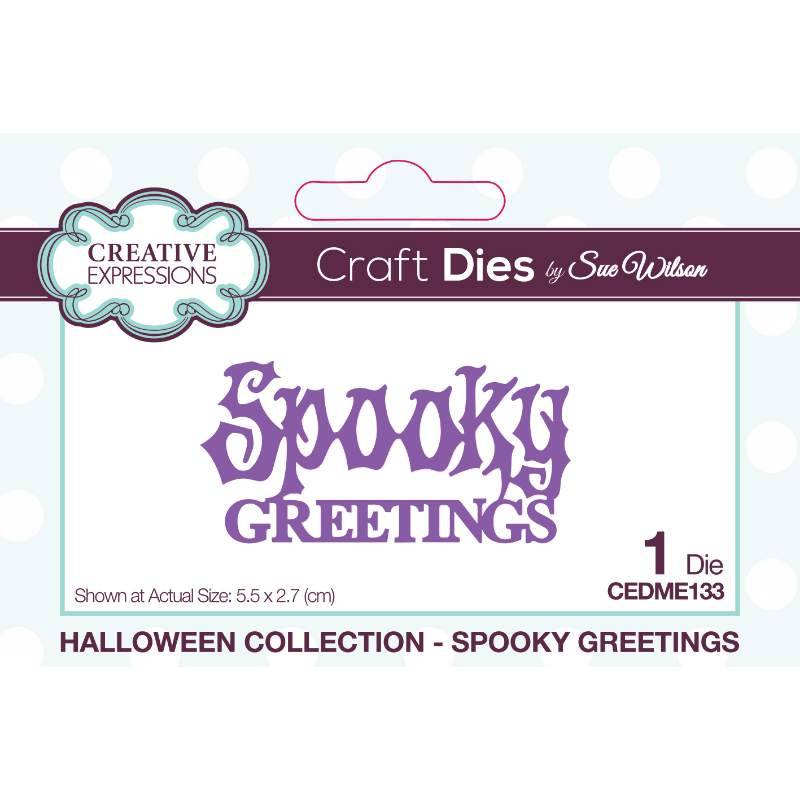 Creative Expressions Spooky Greetings Craft Die