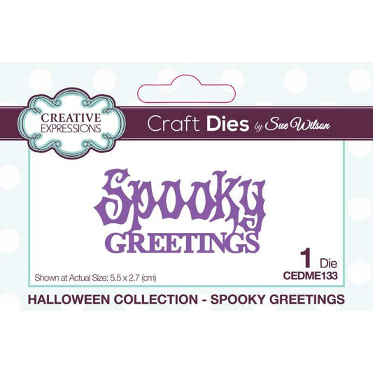 Creative Expressions Spooky Greetings Craft Die