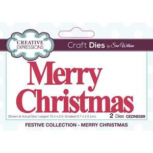 Sue Wilson Festive Merry Christmas Craft Die