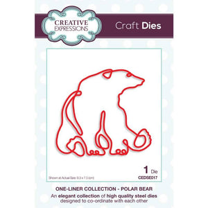 One-liner Collection Polar Bear Craft Die