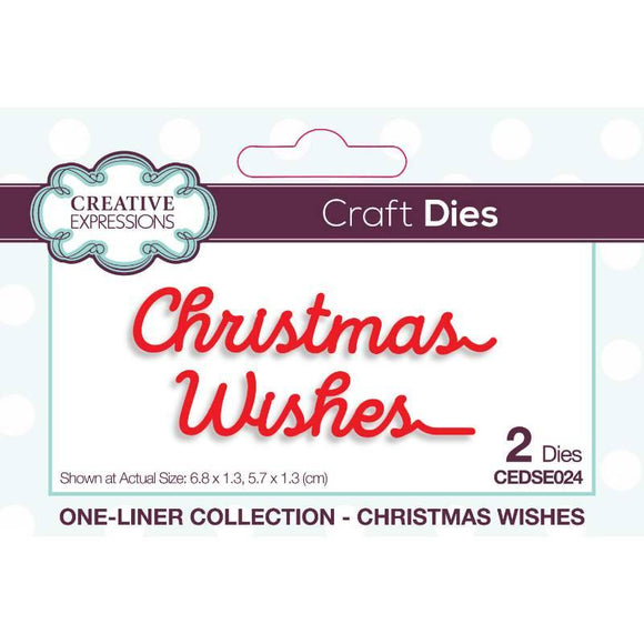 One-liner Collection Christmas Wishes Craft Die