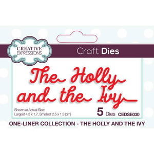 One-liner Collection The Holly and The Ivy Craft Die