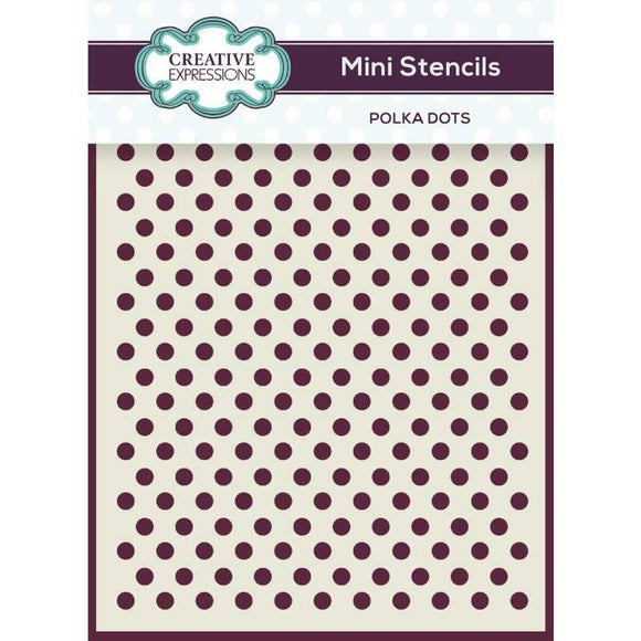 Creative Expressions Mini Stencil Polka Dots