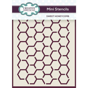 Creative Expressions Mini Stencil Sweet Honeycomb