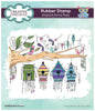 Bonnita Moaby Bird Street 5.9 in x 4.4 in Rubber Stamp
