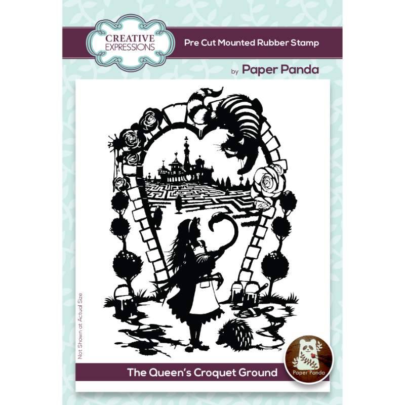 Paper Panda The Queen’s Croquet Ground Pre Cut Rubber Stamp