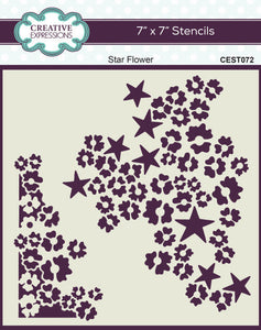 Stencil Star Flower