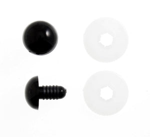 Toy Eyes Solid 6mm Black