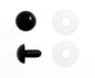 Toy Eyes Solid 12mm Black