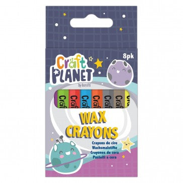 Craft Planet 8 Wax Crayons