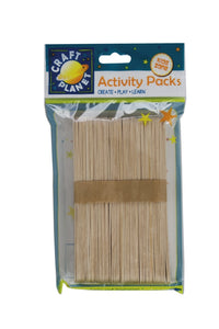 Craft Planet Lollipop Sticks - Natural (50pcs)