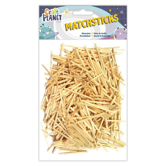 Craft Planet Matchsticks - Natural (500pcs)